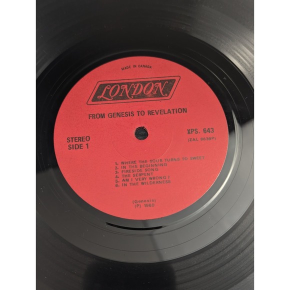 GENESIS From‎ Genesis To Revelation 1974 LP Vinyl Record Album : EX/VG PS 643 - Picture 12 of 14